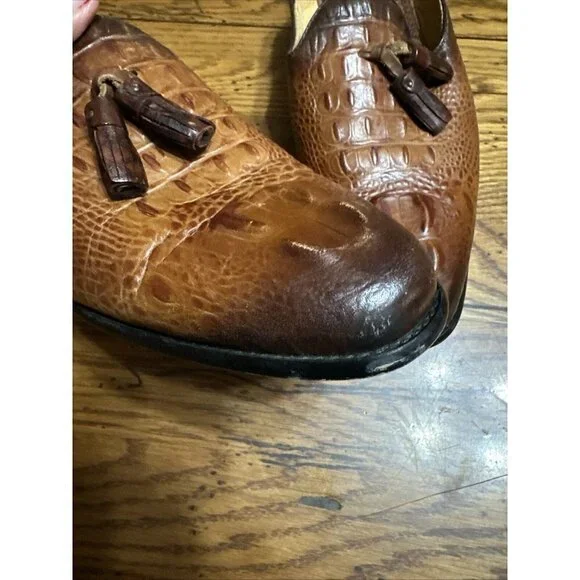 Rossi Men\'s Burgundy Brown Dress Shoes Size 8/41 Made in Italy Rossi Men main image 4